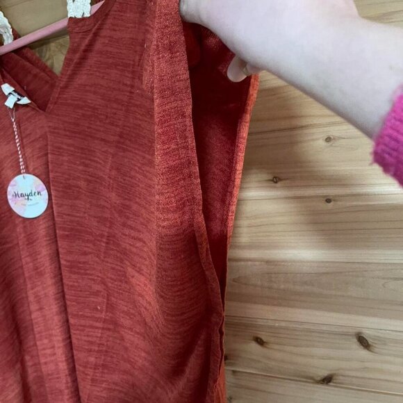 Red Lace Trim beach cover up - Picture 3 of 10